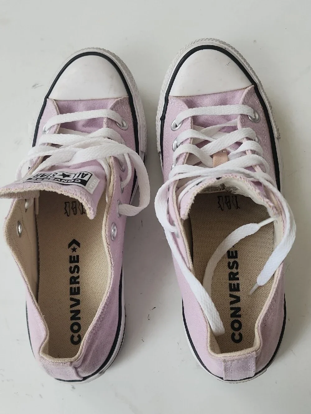 Converse Kids Low Top Sneakers - Light Pink Canvas